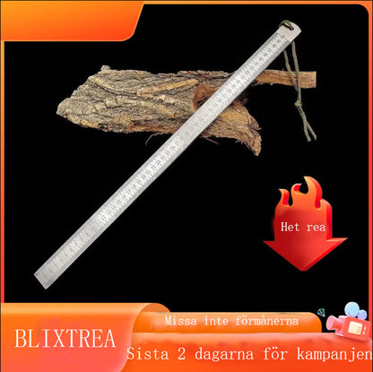 🔥Över 50 000 sålda! Nästan slutsålt! 💥Kraftig linjal🏆🔥📏 (Enhet: tum och centimeter)