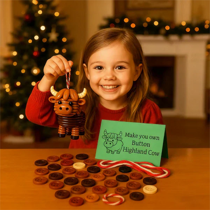 Gör-det-själv djurdekorationer med knappar