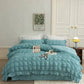 ✨2025 Neu✨4-teiliges Set aus eisigem Seersucker-Steppdecke mit Spitze für den Sommer✈️Kostenloser Versand🌐