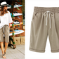 🥰Plus Size Solid Color Loose Cropped Shorts