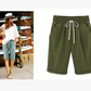 🥰Plus Size Solid Color Loose Cropped Shorts