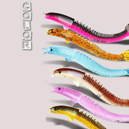 8 st Angler Dragon Loach Lure 46 sektion mjukt bete