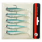 Jig Head Mjukt Fiskedrag med Paddle Tail - 5 st Set