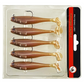Jig Head Mjukt Fiskedrag med Paddle Tail - 5 st Set