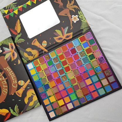 Långvarig 99 Färgers Stor Ögonskuggepalett