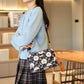 Tryckt crossbody-väska med flera fickor för kvinnor