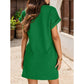Women's Relaxed Roll Sleeve Pocket Dress