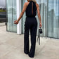 Elegant Ärmlös Enfärgad Jumpsuit för Kvinnor