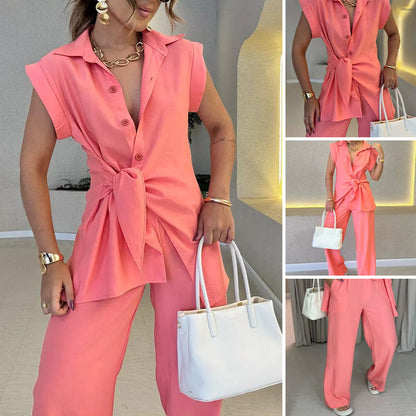 Elegant midjatopp & Casual Byxset