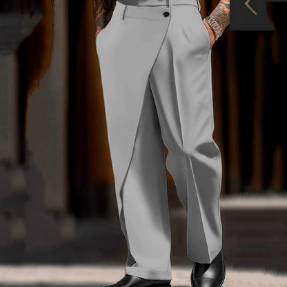 Herrbyxor med avslappnad passform och vida ben