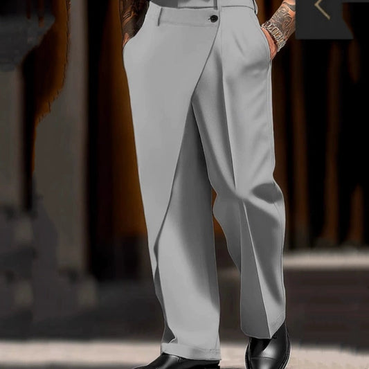 Herrbyxor med avslappnad passform och vida ben