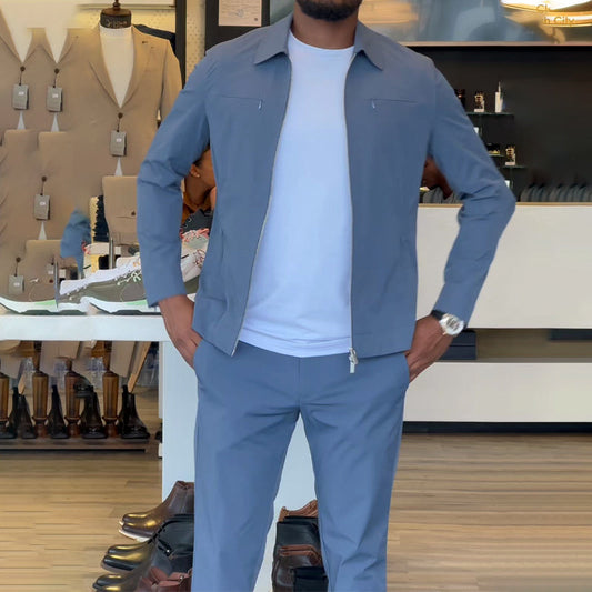 🔥FRI FRAKT🔥Herrkostym i två delar, avslappnad stil