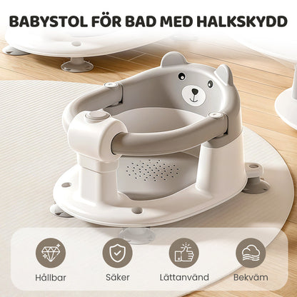 Babystol för bad med halkskydd