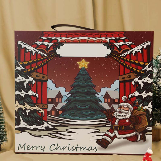 24-dagars julkalender med adventskalender i presentförpackning