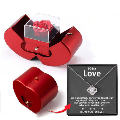 "To My Love" Halsband - Med äkta ros - present till henne  💖Tidsbegränsad rabatt 49%💖 gratis frakt